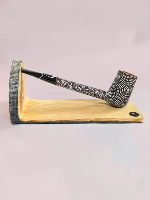 smokygrotto Illusion Briar Wood Pipe with Acrylic Stem, 7-Inch Length