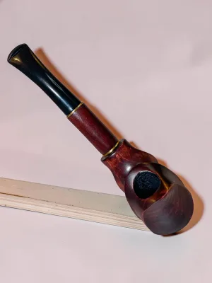 smokygrotto Dragon's Breath Hand-Carved Pear Wood Pipe with Ebonite Stem