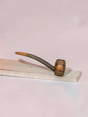 smokygrotto Barrel Rider Pipe Birchwood Wooden Pipe 6 Inch Length
