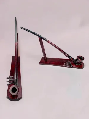 smokygrotto Churchwarden Pipe Pearwood Long Stem 14.37 Inch