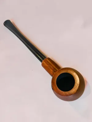 smokygrotto Aldo Velani Semi-Churchwarden Tobacco Pipe, Italian Briar Wood, 6.5 Inch Length
