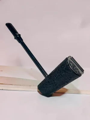 smokygrotto Eltang #1 Briar Pipe Rusticated Finish Carbon Fiber Shank 5.25 inch