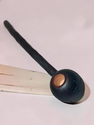 smokygrotto Mini Dragon Egg Pipe Cherry Wood 5.5-inch Handcrafted Smoking Pipe